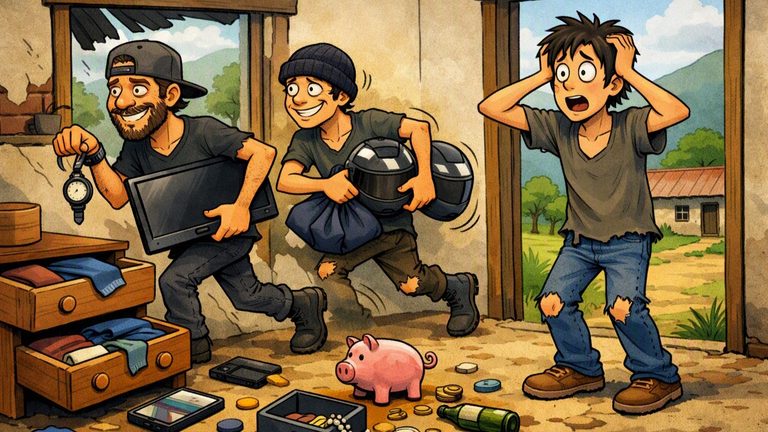 Jinotega: amigos de lo ajeno desaparecen televisor y otros enseres en vivienda de un joven
