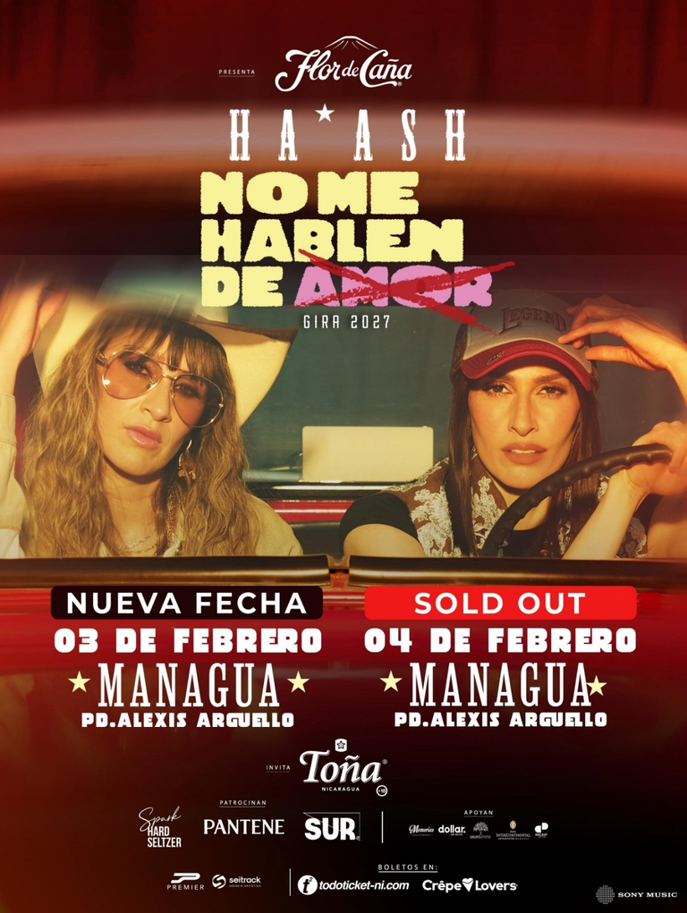 Ha*Ash suma una nueva fecha en Managua con su gira “No me hablen de amor”
