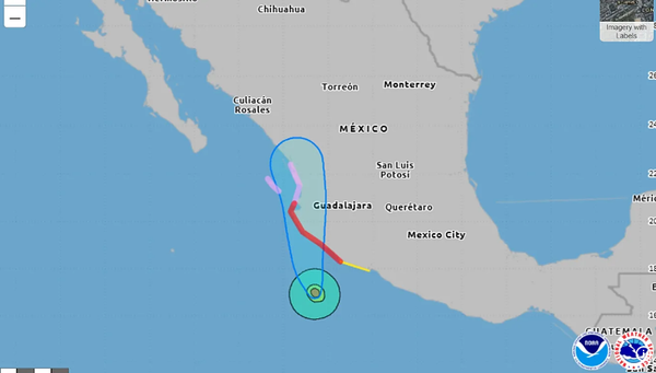 La tormenta tropical Simon pasa a ser un huracán de categoría 4 y apunta hacia México