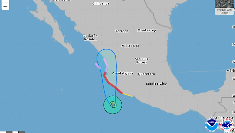 La tormenta tropical Simon pasa a ser un huracán de categoría 4 y apunta hacia México