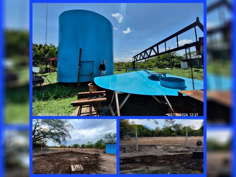 Avanza 85% proyecto de agua potable para 2,600 pobladores en Larreynaga