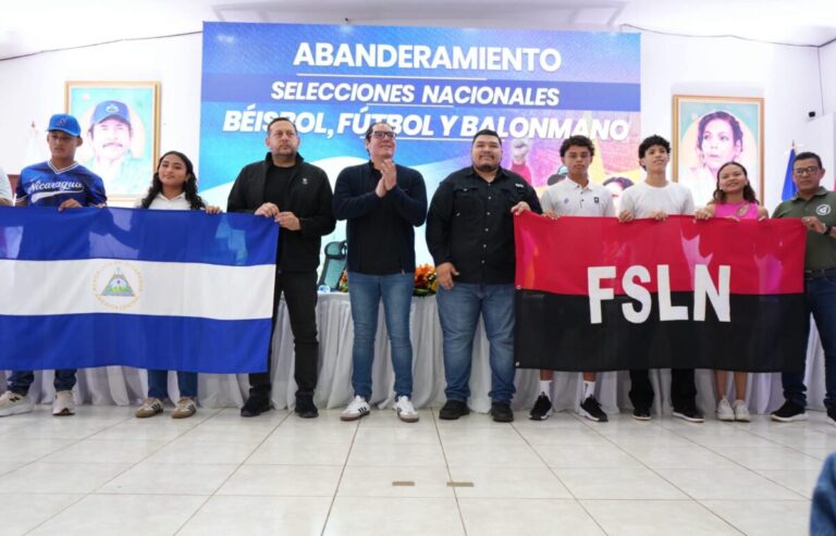 Gobierno abandera a selecciones nacionales que representarán a Nicaragua en octubre