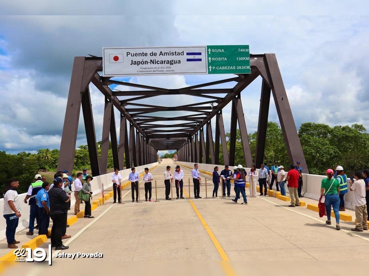 54 mil pobladores se benefician con nuevo puente Japón-Nicaragua en Mulukukú