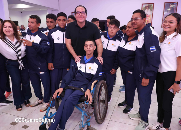 Nicaragua abandera delegación para Juegos Centroamericanos para estudiantes con discapacidad