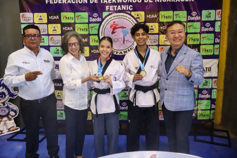 Taekwondo nicaragüense se luce en la Copa Embajador de Corea 2026