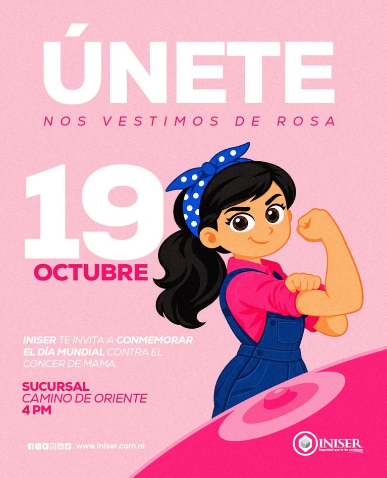 INISER celebra 47 años con premios y se une a la lucha contra el cáncer de mama