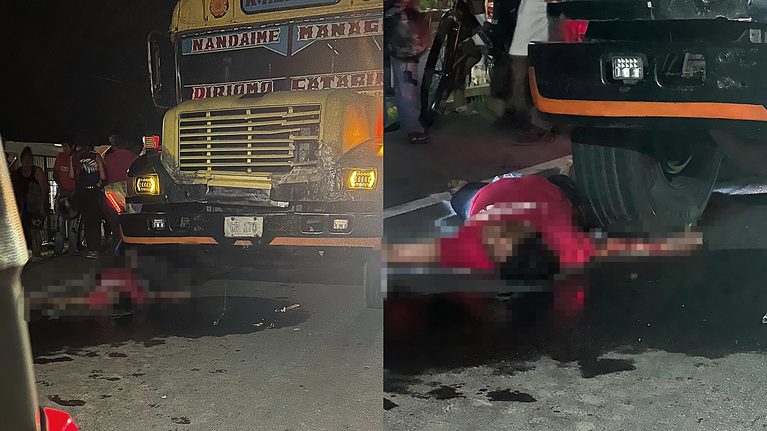 Ciclista muere impactado por un bus en el día de su cumpleaños 64, en Diriomo