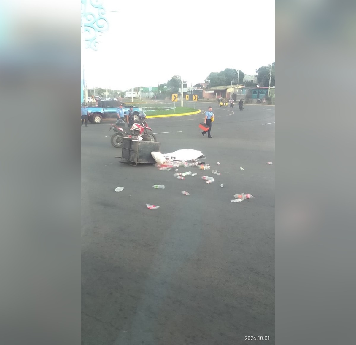Recolector de botellas muere arrollado por moto en Ciudad Sandino