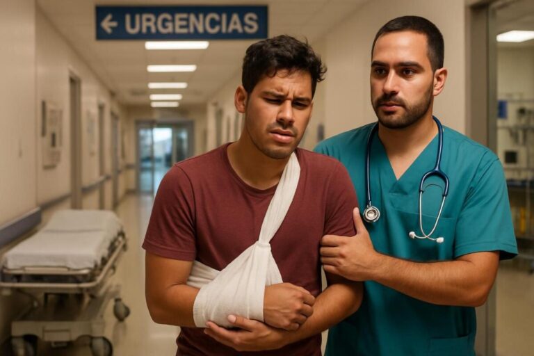 Hombre resulta herido con el pico de botella en el mercado de Granada